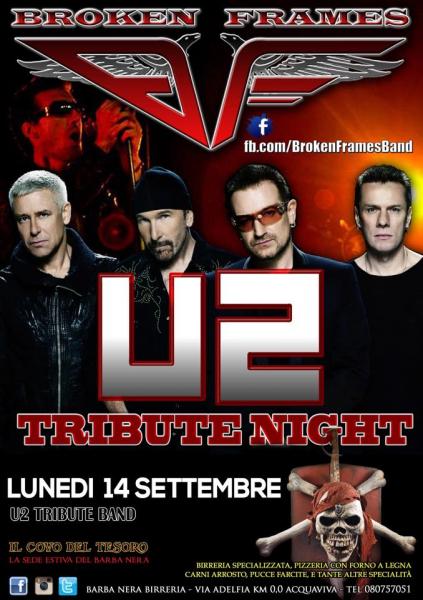 U2 TRIBUTE NIGHT - Il Nuovo Show! - BROKEN FRAMES U2 Tribute Band