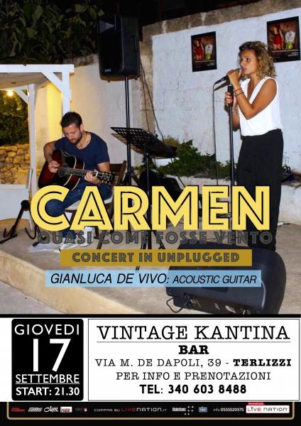 Concert in Unplugged - Carmen De Benedictis & Gianluca De Vivo al New Vintage Kantina Bar (Terlizzi)