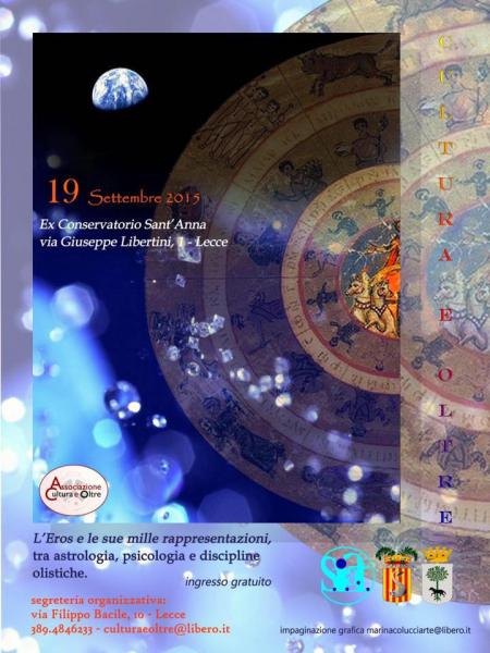 Quinto Convegno Nazionale di Astrologia. L’Eros e le sue mille rappresentazioni tra Astrologia, Psicologia e Discipline Olistiche.