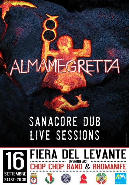 ALMAMEGRETTA & RAIZ + CHOP CHOP BAND  + RHOMANIFE  live alla Fiera del Levante - Ingresso gratuito