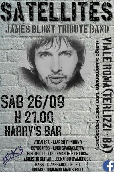 SATELLITES James Blunt Tribute Band at LIVE HARRY'S BAR