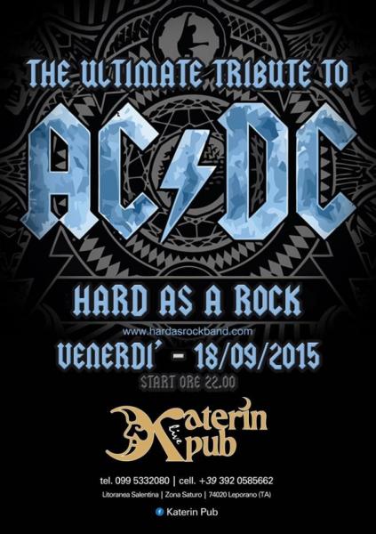 Il Venerdi Live del Katerin Pub: 18 Settembre 2015 AC/DC Tribute Show