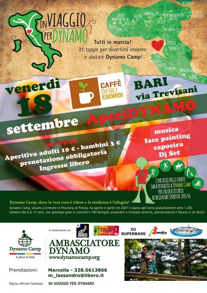 AperiDynamo Evento Raccolta Fondi pro Dynamo Camp