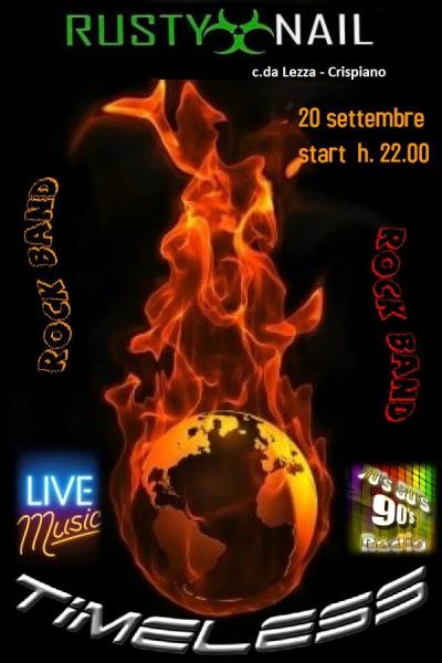 Timeless rock band live at Rusty Nail