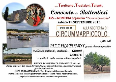 “Festa in Convento“ SABATO sabato 19 SETTEMBRE 2015 Dalle ore 18