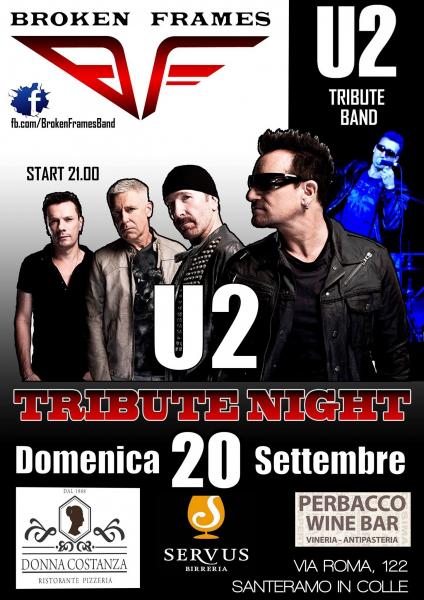 U2 TRIBUTE NIGHT - Back To Santeramo! - Il nuovo Show!