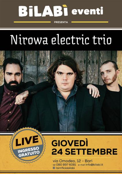 Bilabì Eventi - Nirowa Electric Trio
