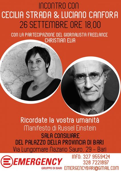 Incontro con Cecilia Strada e Luciano Canfora