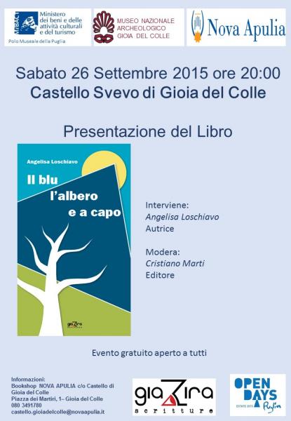 Presentazione del Libro "Il blu, l'albero e a capo"