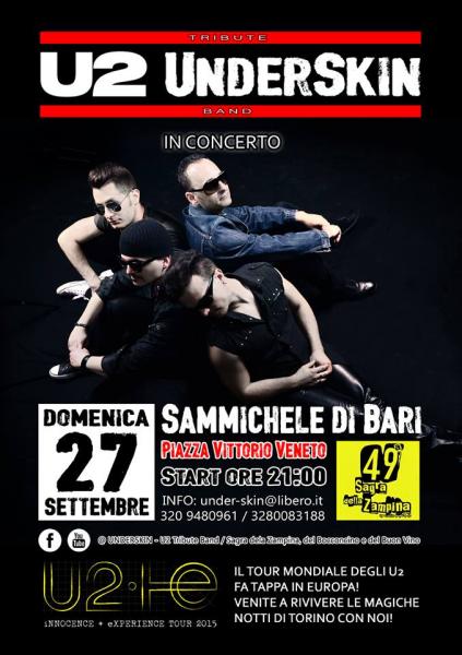 Underskin u2 Tribute Band in Piazza