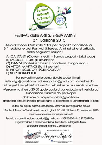 Festival Delle Arti S. Teresa Aminei 2015