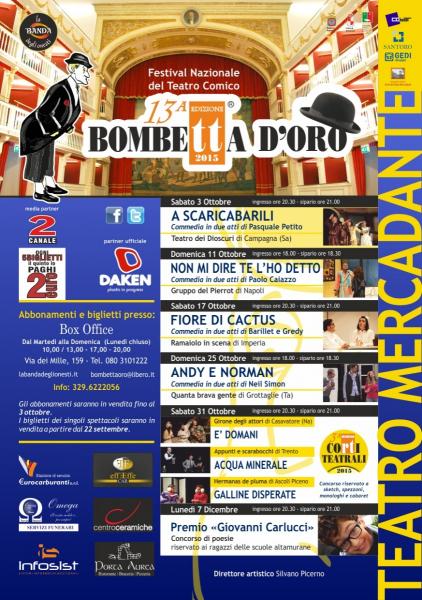 Festival Nazionale del Teatro Comico "Bombetta D'Oro 2015"