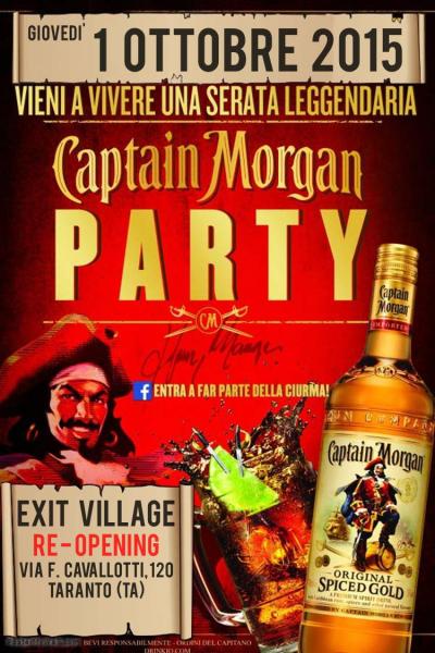 Exit Village Re-opening: Captain Morgan Party