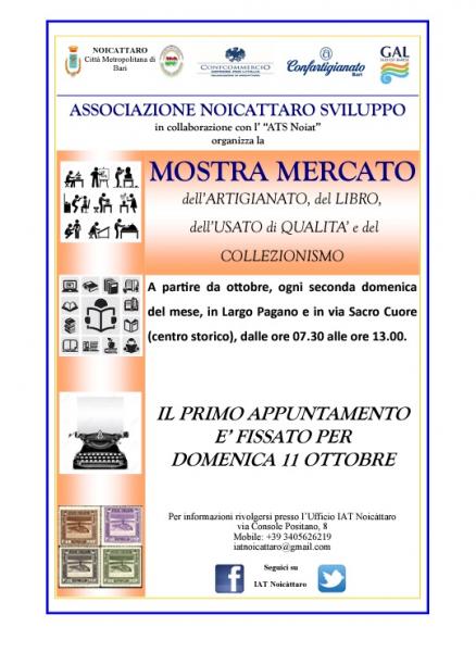 "Mostra Mercato dell'Artigianato,del Libro,dell'Usato di Qualità e del Collezionismo"
