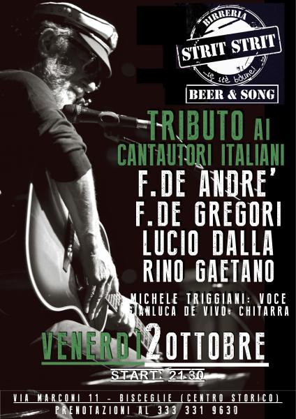 Tributo in Acustico a Francesco de Gregori - Fabrizio de Andre' - Lucio Dalla e Rino Gaetano
