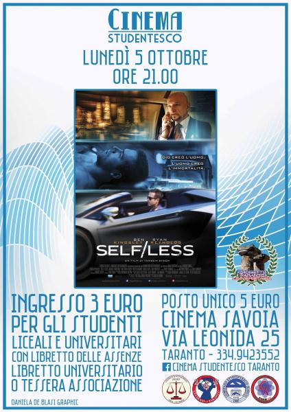 "Selfless" in rassegna al cinema Savoia