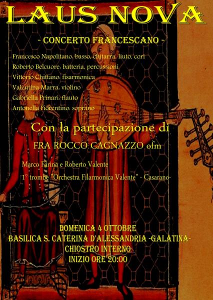 Concerto francescano per festeggiare il Patrono d'Italia