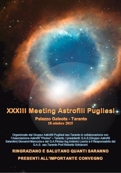 XXXIII Meeting Astrofili Pugliesi