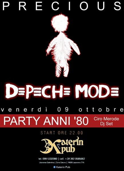 Depeche Mode Tribute Show con Precious in concerto + Ciro Merode dj set, The king of eighties!