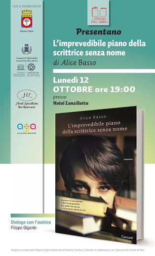 "L'Imprevedibile Piano Della Scrittrice Senza Nome" Conversazione con Alice Basso