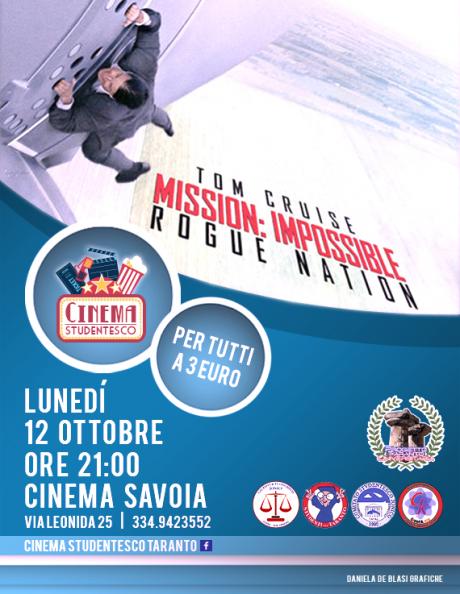 "Mission: Impossible - Rouge Nation​" in rassegna a 3 euro al cinema Savoia