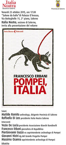 Presentazione del libro Pompei, Italia