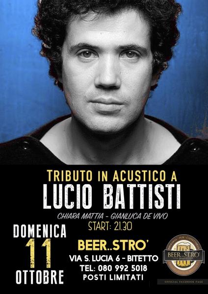 Tributo in Acustico a Lucio Battisti: Beerstrò (Bitetto)