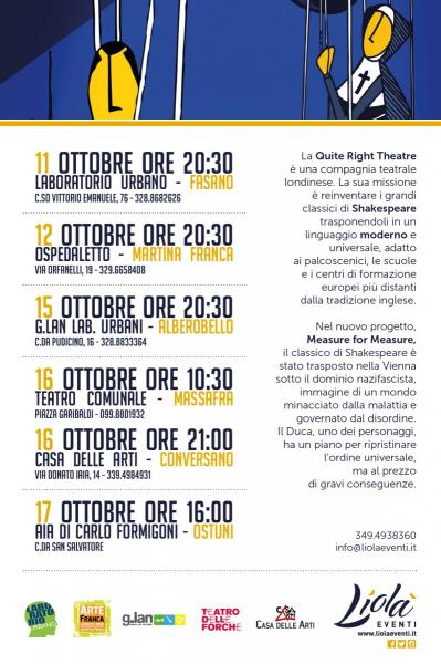 Shakespeare in scena a Massafra