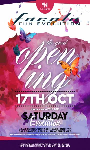 Sabato 17 Ottobre - Facola Fun at Martina Franca - inaugurazione