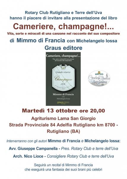 "Cameriere, Champagne!" - Presentazione del libro di Mimmo di Francia con Michelangelo Iossa