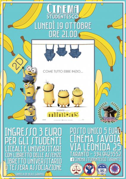 "Minions" in rassegna al Cinema Savoia