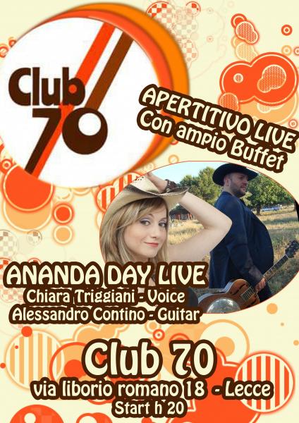 Ananda Day Duo al Club 70 - Lecce