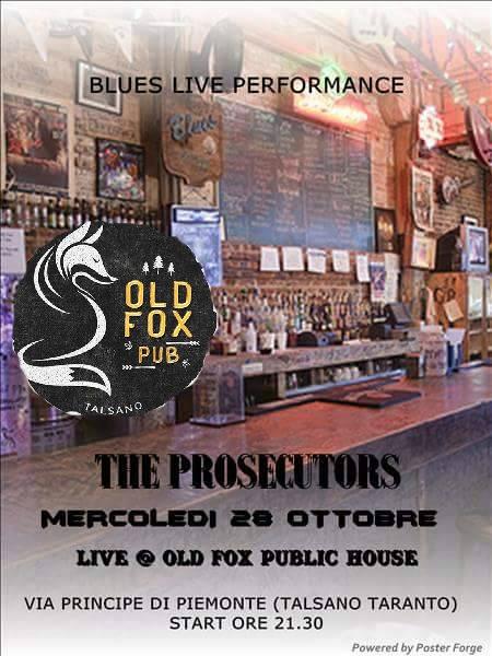 The Prosecutors - Blues live all'Old Fox Public House