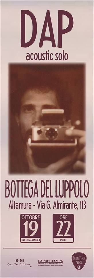 Dap Acoustic Solo alla Bottega del Luppolo