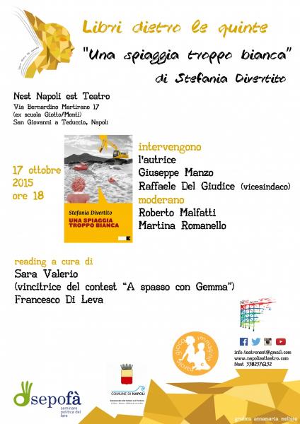 "Libri dietro le quinte" presenta "Una spiaggia troppo bianca" di Stefania Divertito