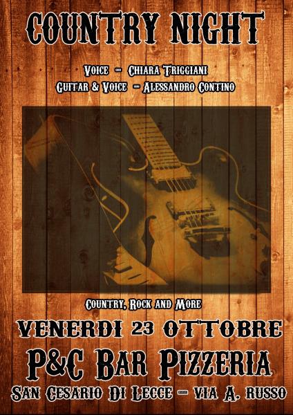 COUNTRY NIGHT al P&C BAR PIZZERIA - San Cesario di Lecce