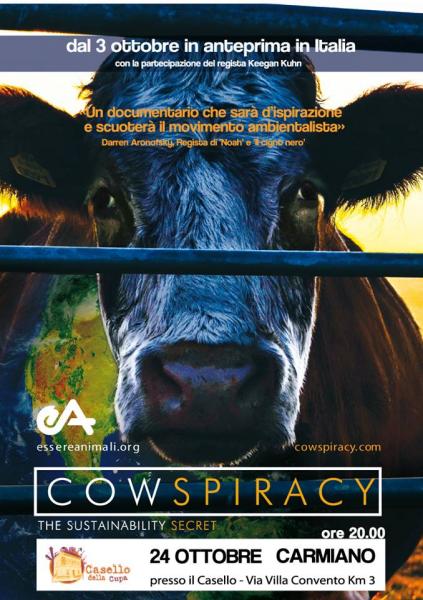 "Cowspiracy" - Proiezione al Casello della Cupa