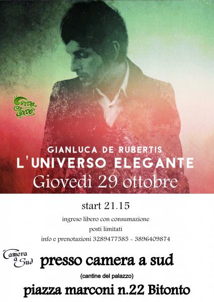 Gianluca de Rubertis presenta L'universo Elegante - Camera a Sud