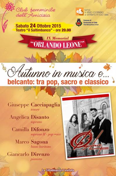 Concerto Opera4 ,Belcanto, autunno in musica