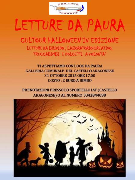Letture da Paura. IV edizione CulTourHalloween Pro Loco di Taranto
