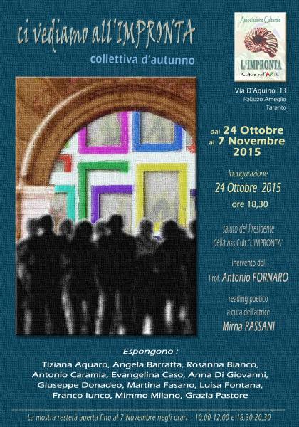 Ci vediamo all'IMPRONTA Collettiva d'autunno
