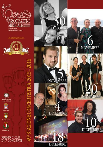 Ente Morale  " IL CORETTO " Inaugurazione Stagione Concertistica 2015/15