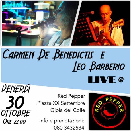 Carmen De Benedictis e Leo Barberio LIVE SESSION at Red Pepper (Gioia del Colle)