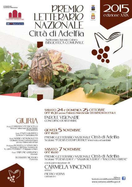Premio Letterario Nazionale Città di Adelfia 2015