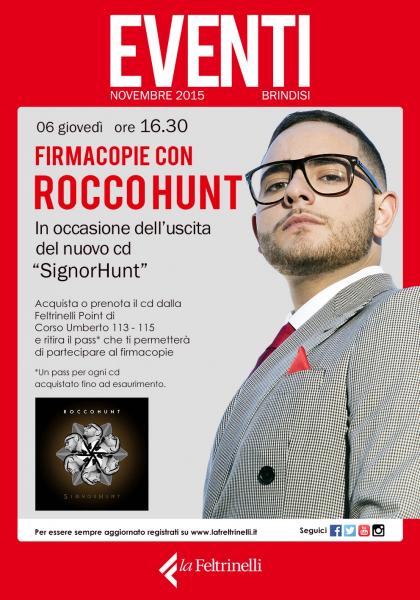 Firma Copie con Rocco Hunt