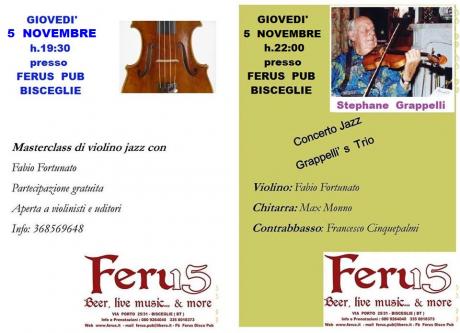 Concerto e Master Class Gratuita di Violino Jazz