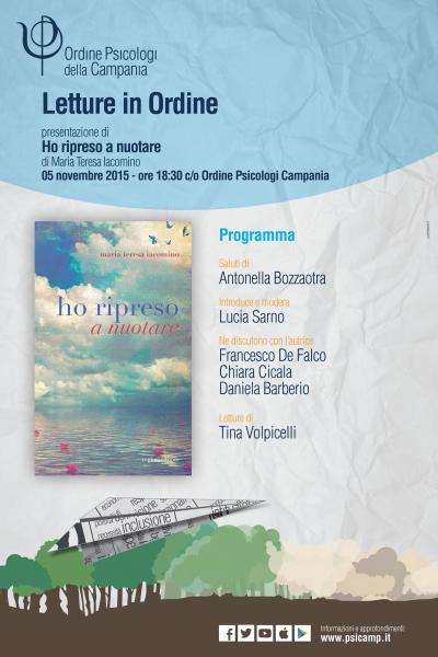"Ho ripreso a nuotare": la presentazione del libro all'Ordine Psicologi Campania