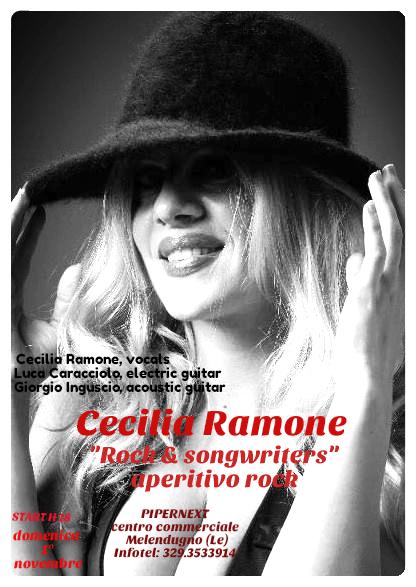 Concerto di Cecilia Ramone "Rock & songwriters" - aperitivo rock al Pipernext di Melendugno (Le)