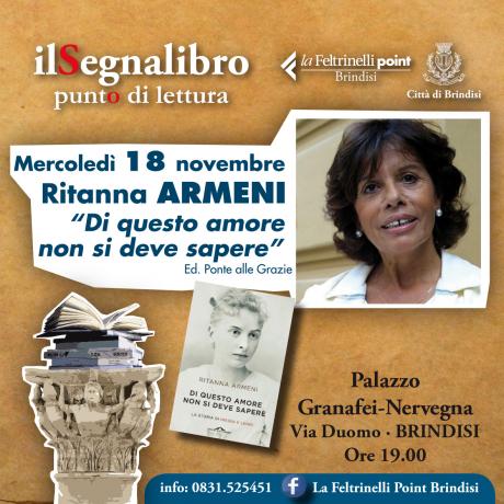 Ritanna Armeni presenta "Di questo amore non si deve sapere" Ed. Ponte Alle Grazie