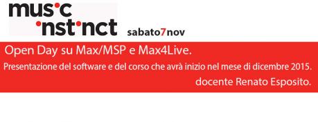 Open Day su Max/MSP e Max4Live.